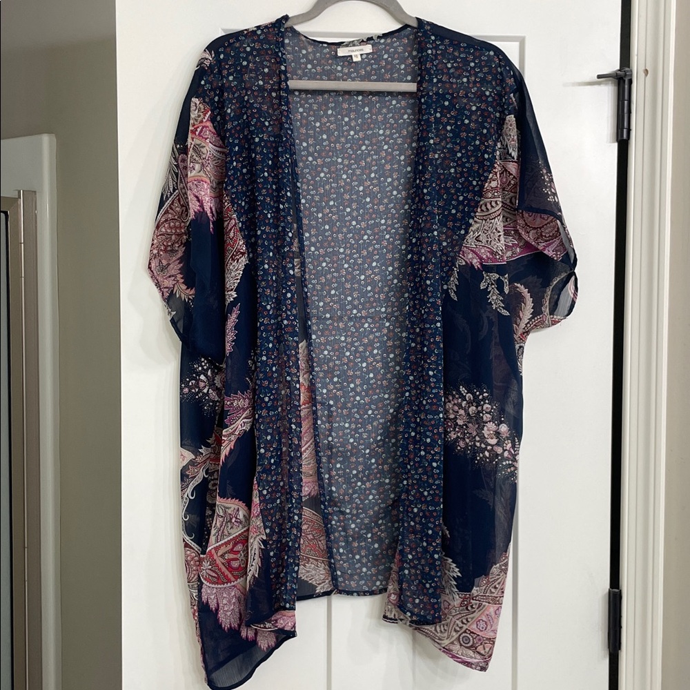Maurices Navy Floral Top